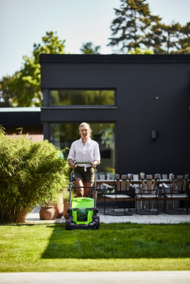Газонокосилка аккумуляторная Greenworks 24V*2 G24X2LM41K2x (с 2хАКБ 4Ач и ЗУ) 41 см
