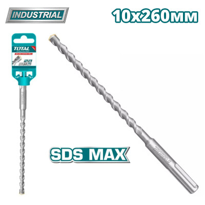 Бур SDS-MAX 10x260мм TOTAL TAC321007