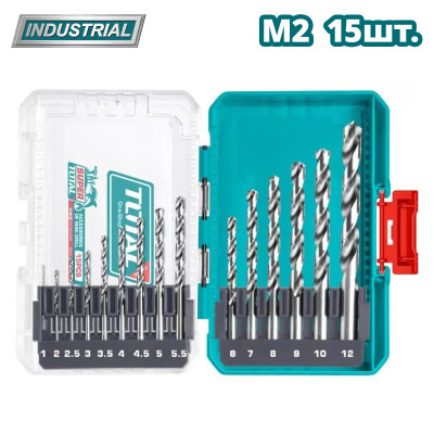 Набор сверл по металлу TOTAL TACSDL51508 (15 шт)