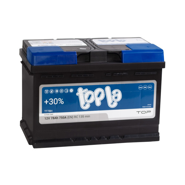 Аккумулятор 78 Ah TOPLA TOP R+ 118678/138678