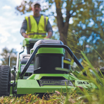 Газонокосилка аккумуляторная Greenworks 82V GC82LM30S (без АКБ и ЗУ) самоходная, бесщеточная, 76см