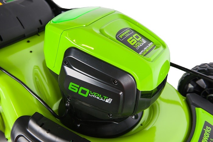 Газонокосилка аккумуляторная Greenworks 60V GD60LM46HPK4 (1хАКБ 4Ач и ЗУ) 46см