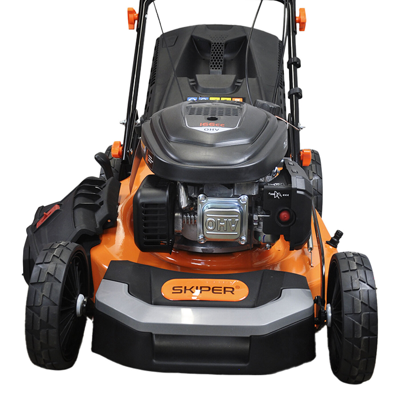 Газонокосилка бензиновая SKIPER GW512S (51 см,самоход, Loncin 5 лс, рег.об,сталь.дека, травосб.70 л)