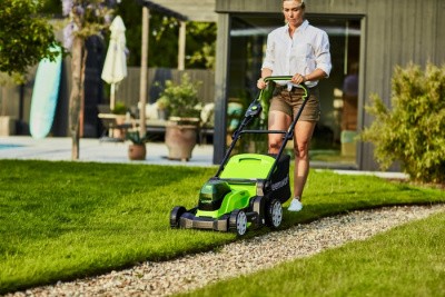 Газонокосилка аккумуляторная Greenworks 24V*2 G24X2LM41K2x (с 2хАКБ 4Ач и ЗУ) 41 см