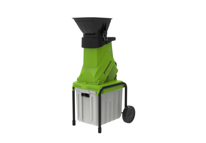Измельчитель садовый Greenworks GACSB 2500Вт с контейнером