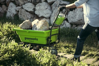 Садовая тележка самоходная Greenworks 40V G40GC (без АКБ и ЗУ)106л