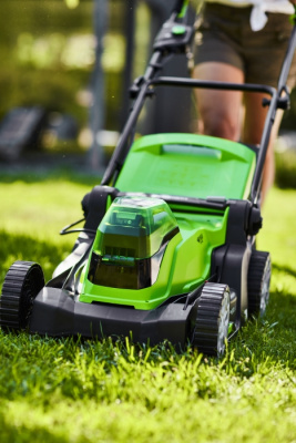 Газонокосилка аккумуляторная Greenworks 24V*2 G24X2LM41K2x (с 2хАКБ 4Ач и ЗУ) 41 см