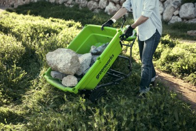 Садовая тележка самоходная Greenworks 40V G40GC (без АКБ и ЗУ)106л