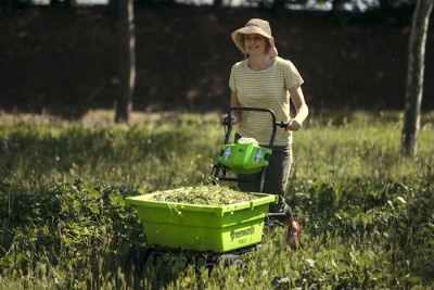 Садовая тележка самоходная Greenworks 40V G40GC (без АКБ и ЗУ)106л