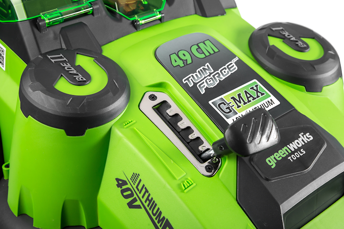 Газонокосилка аккумуляторная Greenworks 40V G40LM49DB TwinForce (без АКБ и ЗУ) 49см