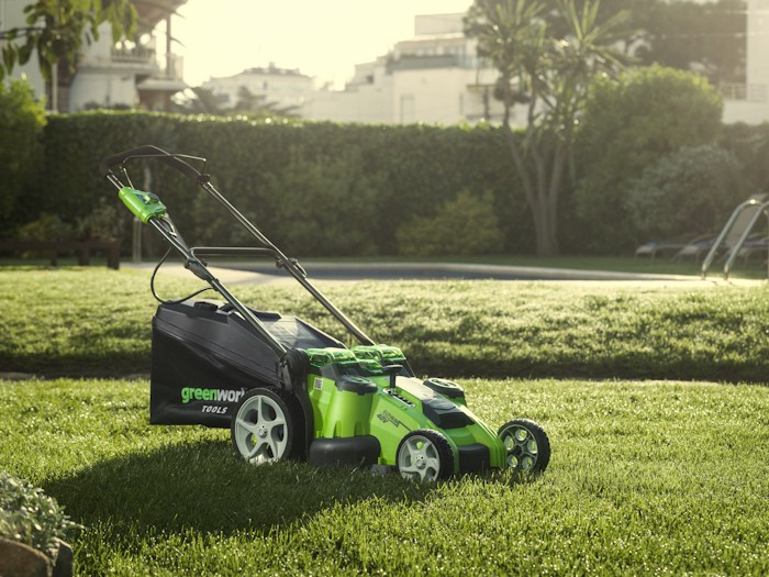 Газонокосилка аккумуляторная Greenworks 40V G40LM49DB TwinForce (без АКБ и ЗУ) 49см
