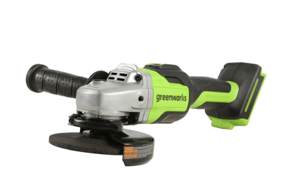 Угловая шлифовальная машина аккумуляторная Greenworks 24V GD24AGK2 (1хАКБ 2 Ач и ЗУ) в сумке