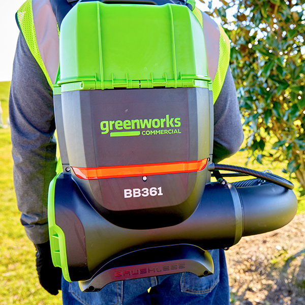 Воздуходув аккумуляторный ранцевый Greenworks 82V GD82BP2, бесщеточный, без АКБ и ЗУ