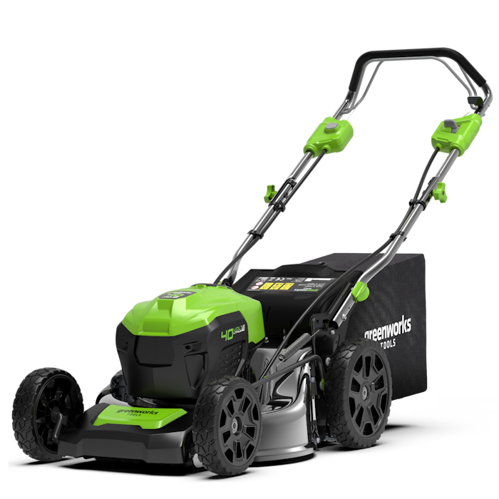 Газонокосилка аккумуляторная Greenworks 40V GD40LM46SPK4 (1хАКБ 4Ач) 46см самоходная