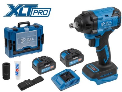 Аккум. ударный гайковерт BULL SC 1804 Xcase, XLTpro, БЕСЩЕТ., 18 В, 400 Н*м, 1/2&quot;, 2х4 А*ч, з/у 4 А