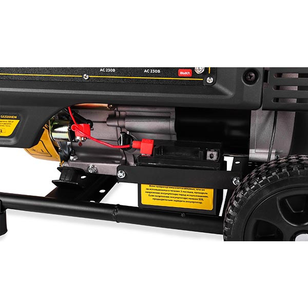 Генератор, 7,5 лс, 15 л, 3,2/3,5 кВт, эл.старт колеса, счетчик