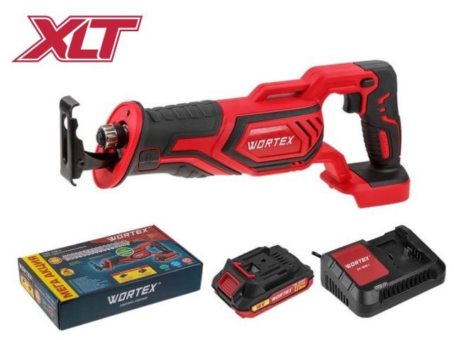 Аккум. сабельная пила WORTEX CSR 1118 E в кор. ALL1 МЕГА АКЦИЯ 18В, 1 акк., 2 Ач, дер. 115 мм (18 В, С АКБ (2.0 А/ч) И З/У, дерево до 115 мм, металл д