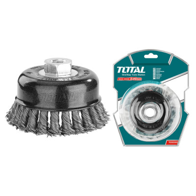 Щетка проволочная чашечная 100 мм TOTAL TAC32045