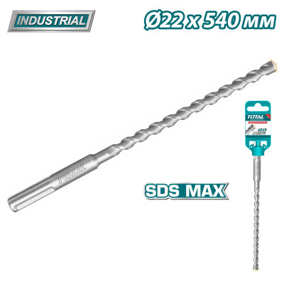 Бур SDS-MAX 22x540мм TOTAL TAC322208