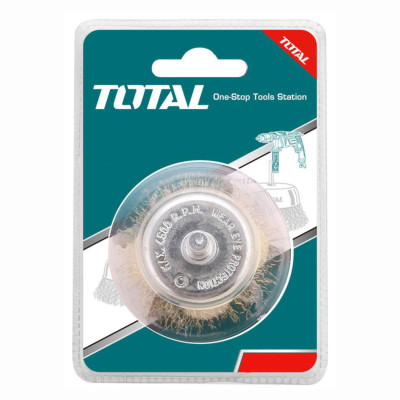 Щетка проволочная дисковая 100 мм TOTAL TAC34041