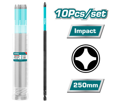 Бита ударная PH2 250 мм TOTAL TACIM16PH2103 (10 шт)