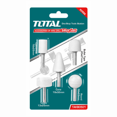 Набор насадок к прямым шлифмашинам TOTAL TAKB0501