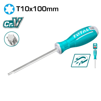 Отвертка Torx T10 100мм TOTAL TSDRST10100
