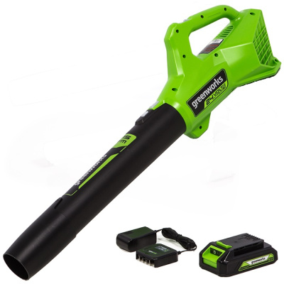 Воздуходув аккумуляторный Greenworks 24V G24ABK2 (1хАКБ 2Ач и ЗУ)