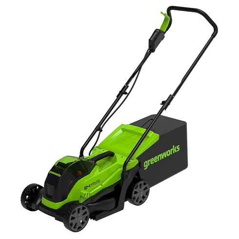 Газонокосилка аккумуляторная Greenworks 24V GD24LM33K4 (1хАКБ 4Ач и ЗУ) 33см