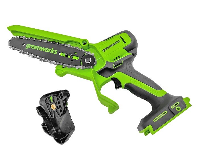 Цепная мини пила аккумуляторная Greenworks 24V GD24CSMNX (без АКБ и ЗУ) 15см