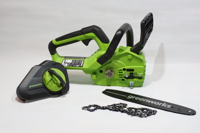 Цепная пила аккумуляторная Greenworks 24V G24CS25 (без АКБ и ЗУ) 25см