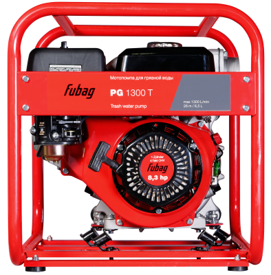 Мотопомпа для сильнозагрязненной воды с абразивом FUBAG PG1300T