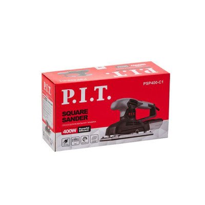 Машина плоскошлифовальная вибрационная, 400 Вт, подошва 230*115мм, 6000-11000 ход/мин PIT