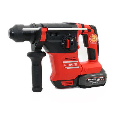 Аккумуляторный перфоратор 26мм (кейс, 1 аккум. 4,0Ач, ЗУ 4А), 18В, 26 мм, 4 Дж, 0-5200 уд/мин, 0-1200 об/мин холостого хода