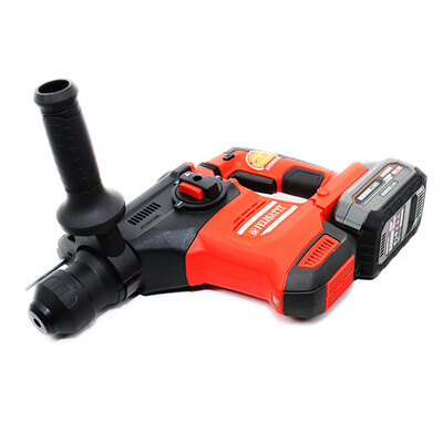 Аккумуляторный перфоратор 26мм (кейс, 1 аккум. 4,0Ач, ЗУ 4А), 18В, 26 мм, 4 Дж, 0-5200 уд/мин, 0-1200 об/мин холостого хода