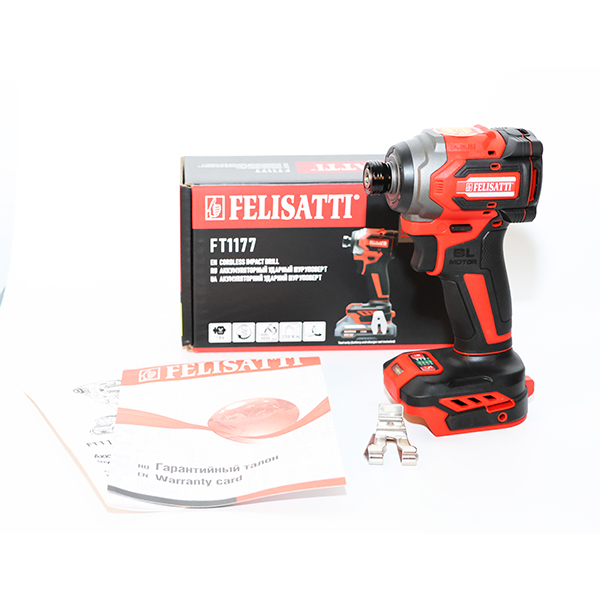 Аккумуляторный ударный шуруповерт 230Нм (картон, без аккум.)