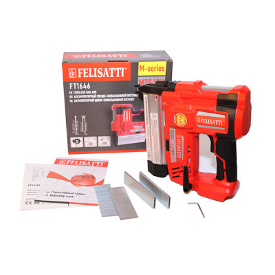 Аккумуляторный гвоздезабиватель (картон, без аккум.), 18В, макс.длина гвоздей 50мм, макс.длина скоба 40мм, до 100 гвоздей