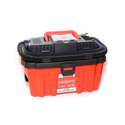 Аккумуляторный пылесос (картон, без аккум.), 18 В, 14А, бак 10 л, 15 мбар, бесщеточный двигатель