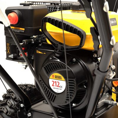 Бензиновая снегоуборочная машина SBM 610, 212cc, ручной старт, фара// Denzel