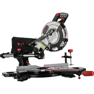 Пила торцовочная аккум. бесщёточная P.I.T. SOLO, 20В, Ø210 мм, накл 45°, протяжка, лазер
