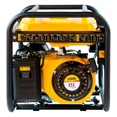 Генератор бензиновый PS-25, 2,5 кВт, 230В, 15л, ручной стартер// Denzel