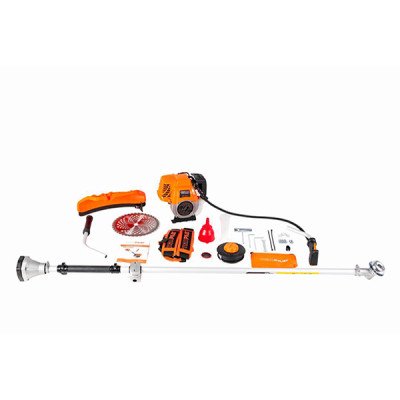 Триммер бензиновый, 1,7л.с, 38 см3, 4-такт, диск 40-зуб, ранцевый ремень