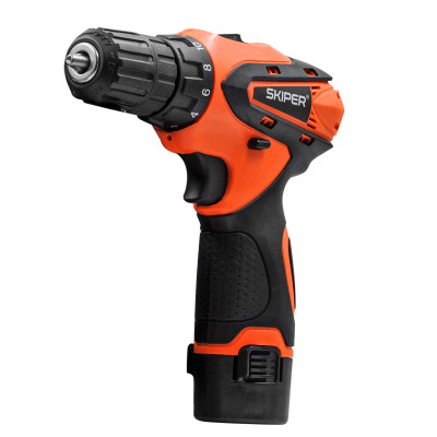 Дрель-шуруповерт аккумуляторный SKIPER CS2800-1 (12В, 2 акк, 1,5 А/ч Li-ion, 2 ск, 19 Нм, кейс)