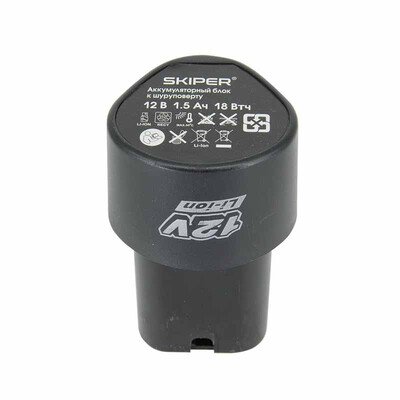 Дрель-шуруповерт аккумуляторный SKIPER CS2800-1 (12В, 2 акк, 1,5 А/ч Li-ion, 2 ск, 19 Нм, кейс)