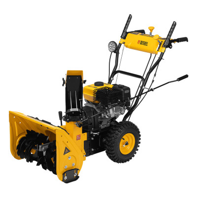 Гибридная снегоуборочная машина с функц. подметания SWB-600, 212 сс, руч. старт, 2 насадки// Denzel