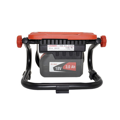 Фонарь аккумуляторный, 18 В, 50 Вт, до 5000 люмен