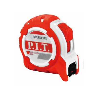 Рулетка с фиксатором P.I.T. 8 м x 25 мм, ABS+TPR