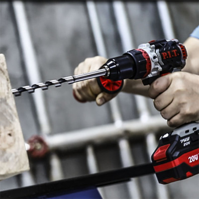 Дрель ударная бесщеточная аккумуляторная, 20 В, 0-300/0-2000 об/мин, 75 Hm, 13 мм, 2 ск.