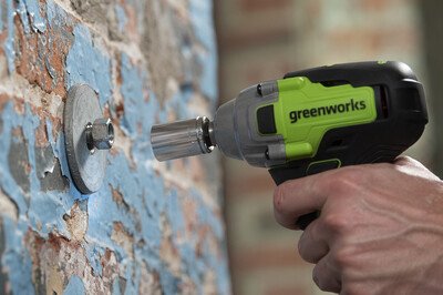 Гайковерт ударный аккумуляторный Greenworks 24V GD24IW400 (без АКБ и ЗУ) 400Нм