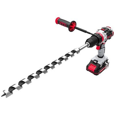 Дрель ударная бесщеточная аккумуляторная, 20 В, 0-300/0-2000 об/мин, 75 Hm, 13 мм, 2 ск., АКБ 2Ач, ЗУ, кейс